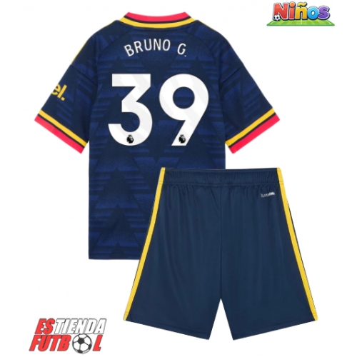 Arsenal Bruno Guimaraes #39 Segunda Equipación Niños 2026-27 Manga Corta (+ Pantalones cortos)